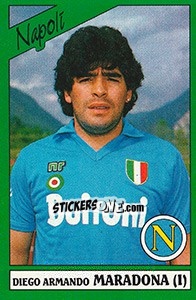 Sticker Diego Armando Maradona - Calciatori 1987-1988 n. 180 - Panini