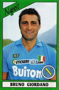 Sticker Bruno Giordano - Calciatori 1987-1988 - Panini