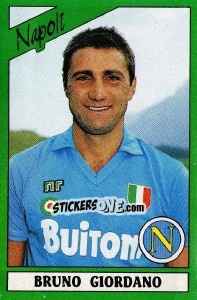 Sticker Bruno Giordano - Calciatori 1987-1988 n. 182 - Panini