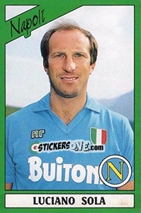 Sticker Luciano Sola - Calciatori 1987-1988 n. 187 - Panini