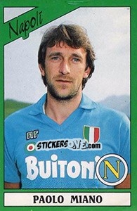 Cromo Paolo Miano - Calciatori 1987-1988 - Panini