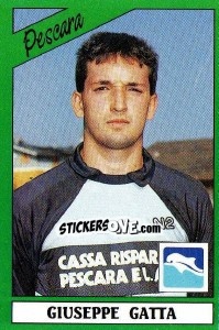Sticker Giuseppe Gatta - Calciatori 1987-1988 n. 192 - Panini