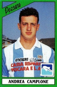 Sticker Andrea Camplone - Calciatori 1987-1988 - Panini