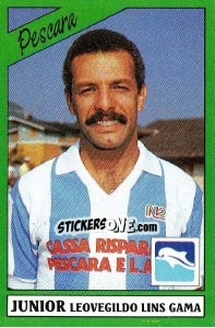 Sticker Junior Leovegildo Lins Gama - Calciatori 1987-1988 n. 197 - Panini