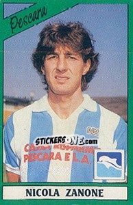 Figurina Nicola Zanone - Calciatori 1987-1988 - Panini