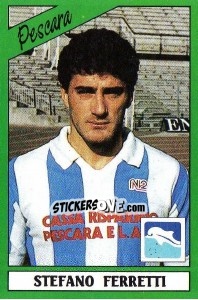 Sticker Stefano Ferretti - Calciatori 1987-1988 n. 206 - Panini