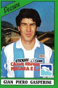 Cromo Gian Piero Gasperini - Calciatori 1987-1988 - Panini