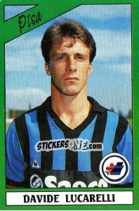 Sticker Davide Lucarelli - Calciatori 1987-1988 - Panini