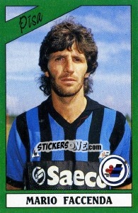 Sticker Mario Faccenda - Calciatori 1987-1988 n. 214 - Panini