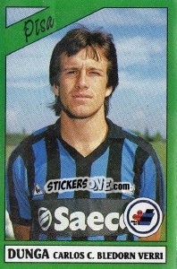 Sticker Dunga Carlos C. Bledorn Verri - Calciatori 1987-1988 - Panini