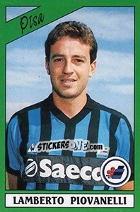 Sticker Lamberto Piovanelli - Calciatori 1987-1988 n. 220 - Panini