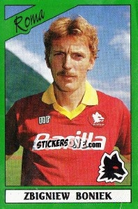 Sticker Zbigniew Boniek - Calciatori 1987-1988 n. 240 - Panini