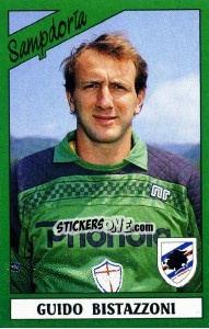 Sticker Guido Bistazzoni - Calciatori 1987-1988 - Panini