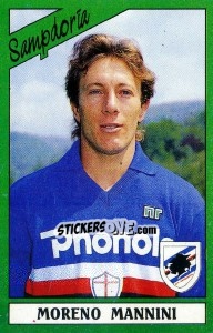 Cromo Moreno Mannini - Calciatori 1987-1988 - Panini