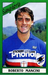 Sticker Roberto Mancini - Calciatori 1987-1988 - Panini