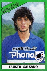 Sticker Fausto Salsano - Calciatori 1987-1988 - Panini