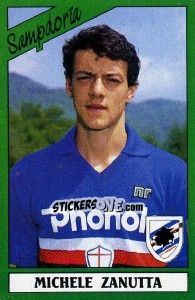 Sticker Michele Zanutta - Calciatori 1987-1988 - Panini