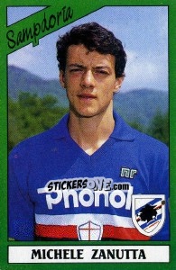 Sticker Michele Zanutta - Calciatori 1987-1988 n. 262 - Panini