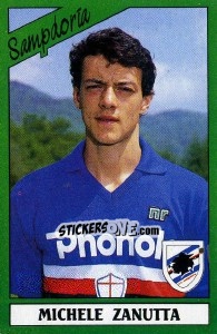 Cromo Michele Zanutta - Calciatori 1987-1988 - Panini