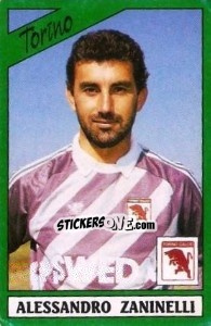 Figurina Alessandro Zaninelli - Calciatori 1987-1988 - Panini