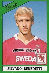 Sticker Silvano Benedetti - Calciatori 1987-1988 n. 281 - Panini