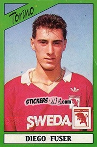 Sticker Diego Fuser - Calciatori 1987-1988 n. 282 - Panini
