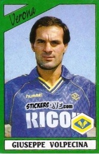 Cromo Giuseppe Volpecina - Calciatori 1987-1988 - Panini