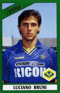 Sticker Luciano Bruni - Calciatori 1987-1988 n. 302 - Panini
