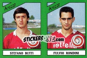 Sticker Stefano Butti / Fulvio Rondini - Calciatori 1987-1988 n. 309 - Panini
