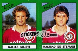 Cromo Walter Allievi / Massimo De Stefanis - Calciatori 1987-1988 - Panini