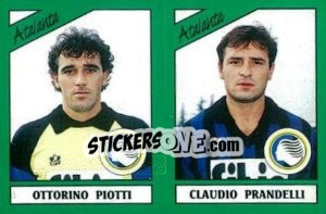 Cromo Ottorino Piotti / Claudio Prandelli - Calciatori 1987-1988 - Panini