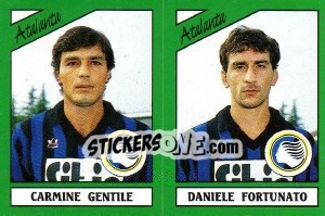 Figurina Carmine Gentile / Daniele Fortunato - Calciatori 1987-1988 - Panini