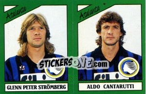 Sticker Glenn Peter Strömberg / Aldo Cantarutti - Calciatori 1987-1988 - Panini