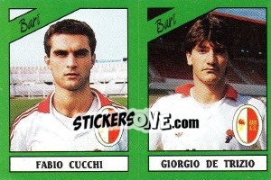 Cromo Fabio Cucchi / Giorgio De Trizio - Calciatori 1987-1988 - Panini
