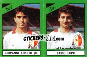 Sticker Giovanni Loseto / Fabio Lupo - Calciatori 1987-1988 n. 328 - Panini