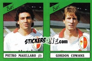 Cromo Pietro Maiellaro / Gordon Cowans - Calciatori 1987-1988 - Panini