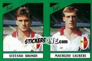 Cromo Stefano Brondi / Maurizio Laureri - Calciatori 1987-1988 - Panini