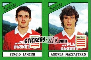 Figurina Sergio Lancini / Andrea Mazzaferro - Calciatori 1987-1988 - Panini