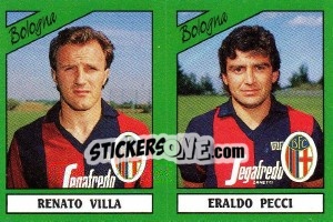 Sticker Renato Villa / Eraldo Pecci - Calciatori 1987-1988 n. 346 - Panini