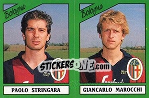 Sticker Paolo Stringara / Giancarlo Marocchi - Calciatori 1987-1988 n. 347 - Panini