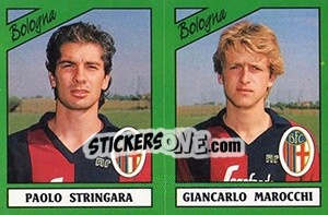 Figurina Paolo Stringara / Giancarlo Marocchi - Calciatori 1987-1988 - Panini