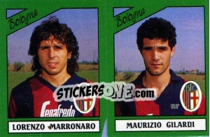 Sticker Lorenzo Marronaro / Maurizio Gilardi - Calciatori 1987-1988 n. 349 - Panini