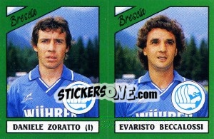 Sticker Daniele Zoratto / Evaristo Beccalossi - Calciatori 1987-1988 n. 356 - Panini