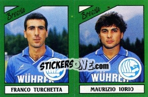 Sticker Franco Turchetta / Maurizio Iorio - Calciatori 1987-1988 n. 357 - Panini