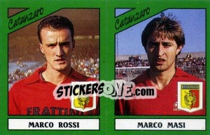 Sticker Marco Rossi / Marco Masi - Calciatori 1987-1988 n. 363 - Panini