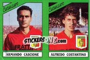 Sticker Armando Cascione / Alfredo Costantino - Calciatori 1987-1988 - Panini