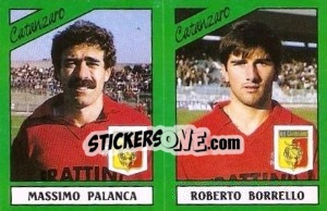 Sticker Massimo Palanca / Roberto Borrello - Calciatori 1987-1988 n. 367 - Panini