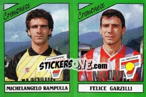 Sticker Michelangelo Rampulla / Felice Garzilli - Calciatori 1987-1988 n. 371 - Panini