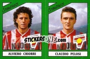 Sticker Alviero Chiorri / Claudio Pelosi - Calciatori 1987-1988 - Panini