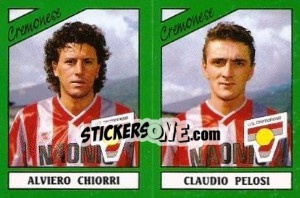 Sticker Alviero Chiorri / Claudio Pelosi - Calciatori 1987-1988 n. 376 - Panini